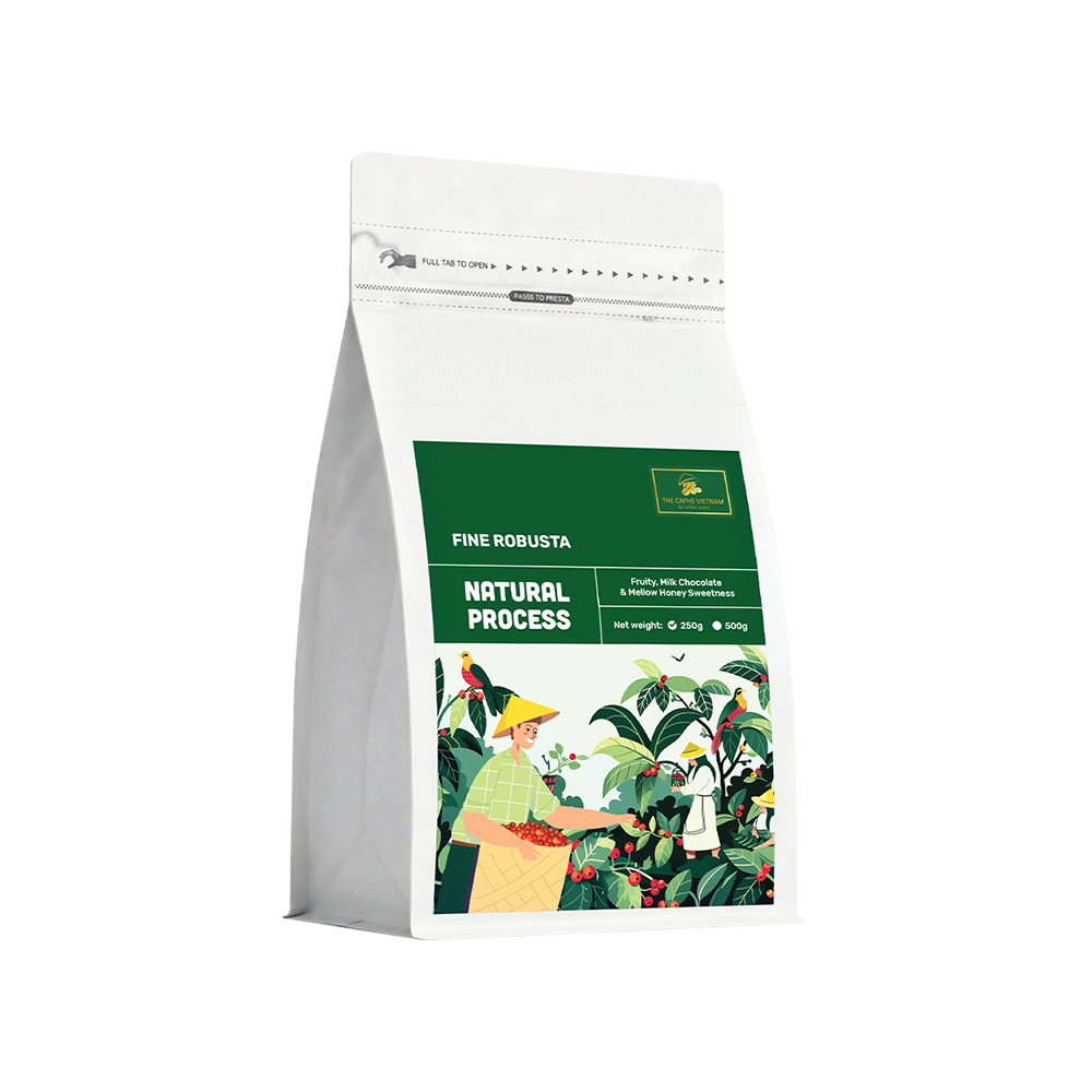 The Caphe Vietnam Coffee & Tea Gift Set | Fine Robusta Natural Process 250g | Cinnamon Orange Herbal Tea | Vietnamese Phin Filter (Red) | Traditional Drip Coffee Experience