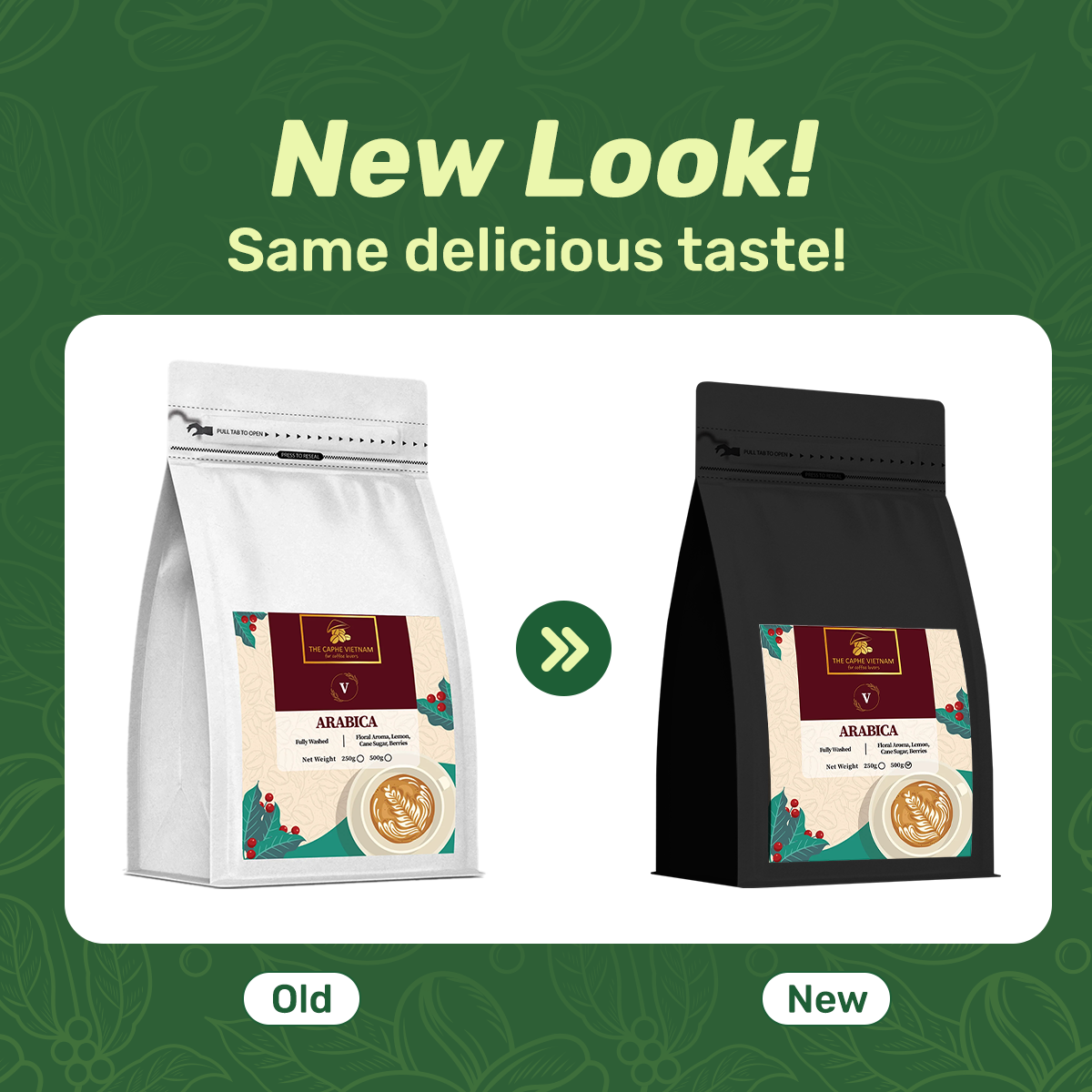 The Caphe Vietnam Specialty Arabica Whole Beans Coffee - 500 G | 100% Arabica, Fully Washed | Specialty Coffee - Arabica Whole Coffee Bean