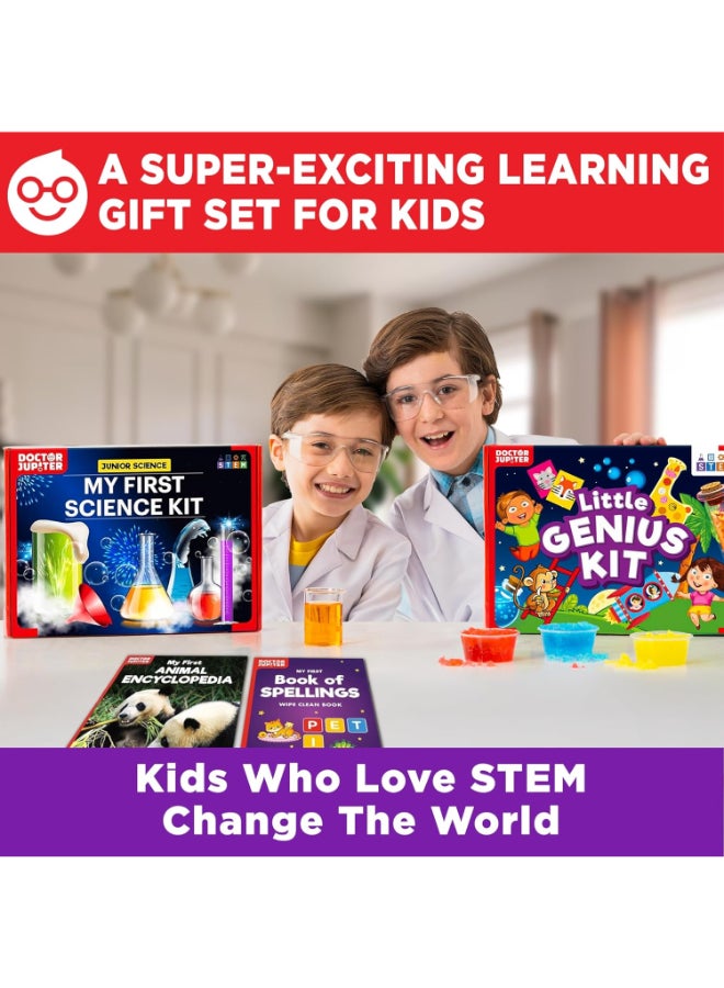 Doctor Jupiter Ultimate STEM Learning Gift Set for Kids 4–6 Years – Toy Science Kit & Little Genius Kit, Educational STEM Toys for Boys & Girls