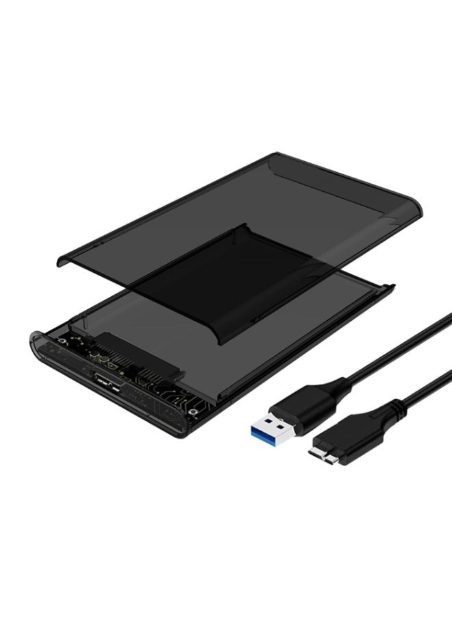 2.5" HDD Hard Drive Enclosure for sata III USB 3.0 Caddy Case External Reader Laptop Fast Data Trasfer Hard Drive Enclosure Adapter USB 3.0 to SATA External Hard Disk Case Compatible for 2.5 Inch 9.5mm 7mm Sandisk