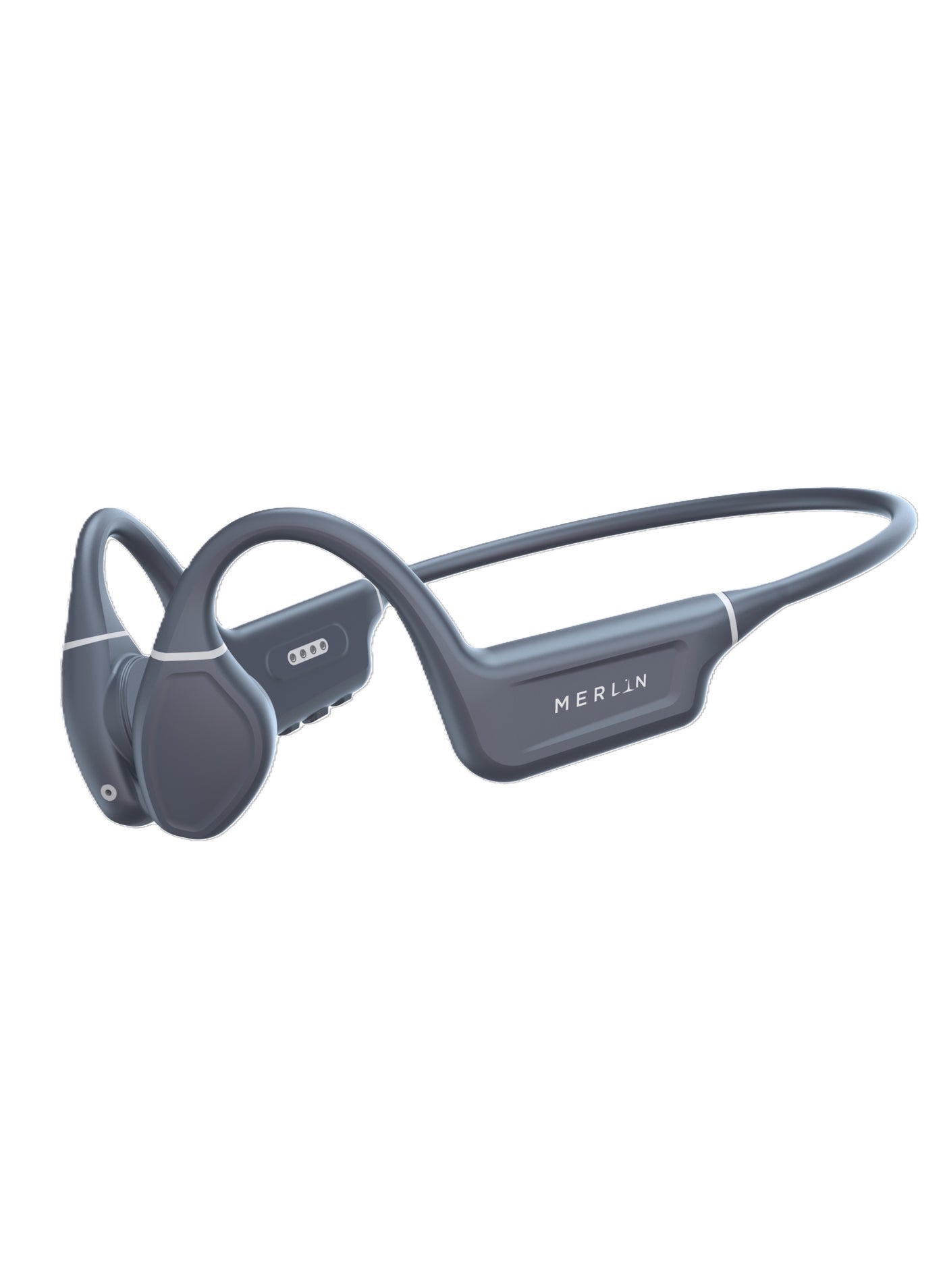 Merlin Swim MP3 Pro Wireless Noise Canceling Bone Conduction Headphones with Bluetooth 5.4 and Builtin 32GB Internal Memory – IPX8 Fully Waterproof 10Hour Playback Ultralight Design for Swimming Sports and Fitness