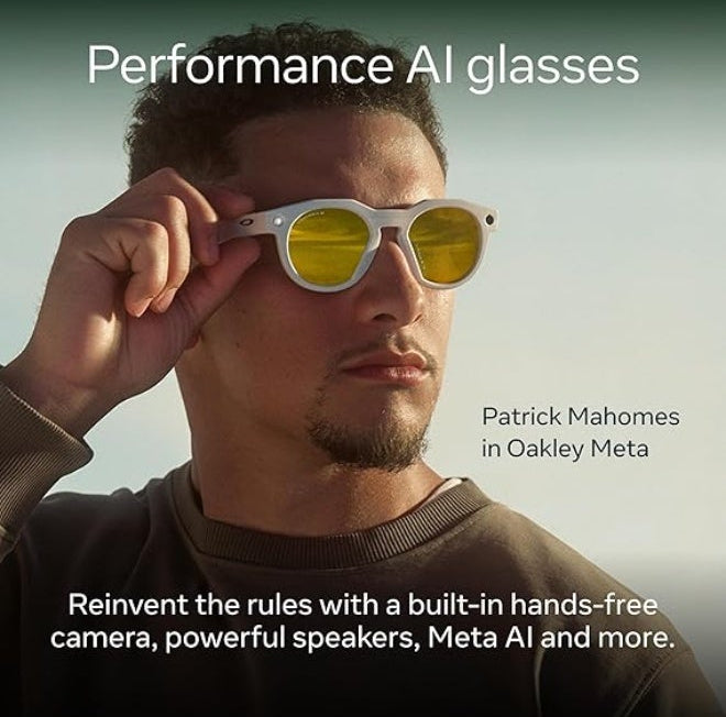 Oakley HSTN Transitions smart glasses side view with speakers
