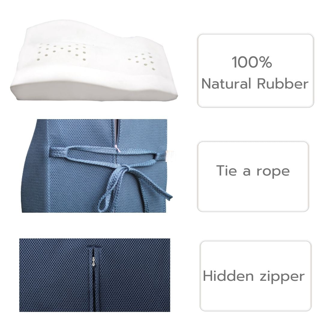 Spine Protection Rubber Latex Lumbar Back Support Cushion PillowHome & OutdoorPararaksa latex back cushion relieves aches and pains. Dimensions: 32x46x8 cm. Weight 1.6 kg. Suitable for office workers or those who have regular back pain after sitting for a