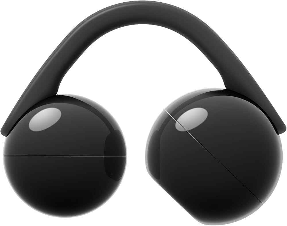 Sony LinkBuds Clip Open-Ear True Wireless Earbuds, Lightweight Clip-On Design, Bluetooth, Ambient Sound, Touch Controls, Up to 37 Hours Battery, IPX4, Black - UAE Version