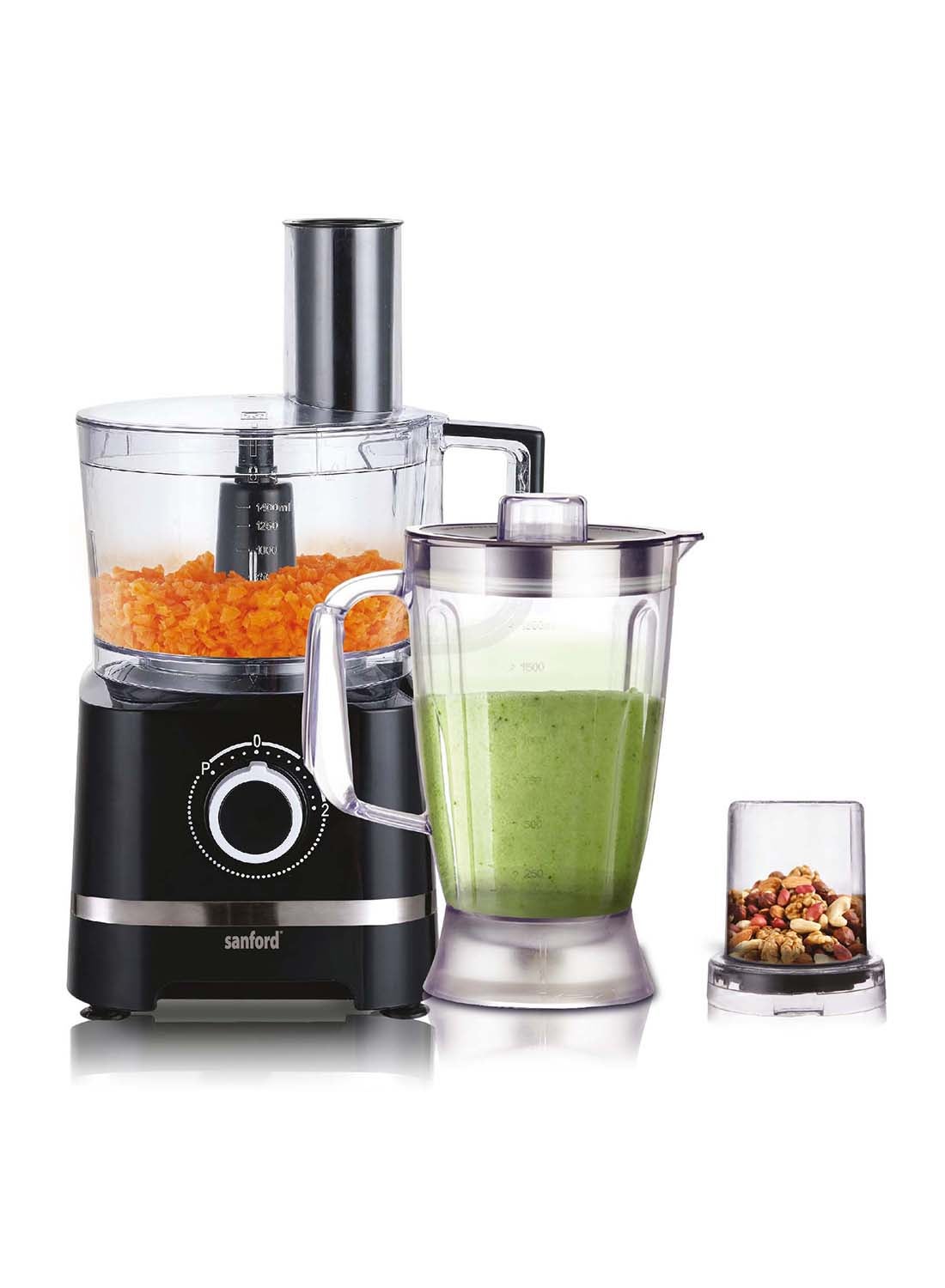 Sanford 10 in 1 Multi Functional & Convenient Food Processor 1.5 L 800 W SF6819FP - Black