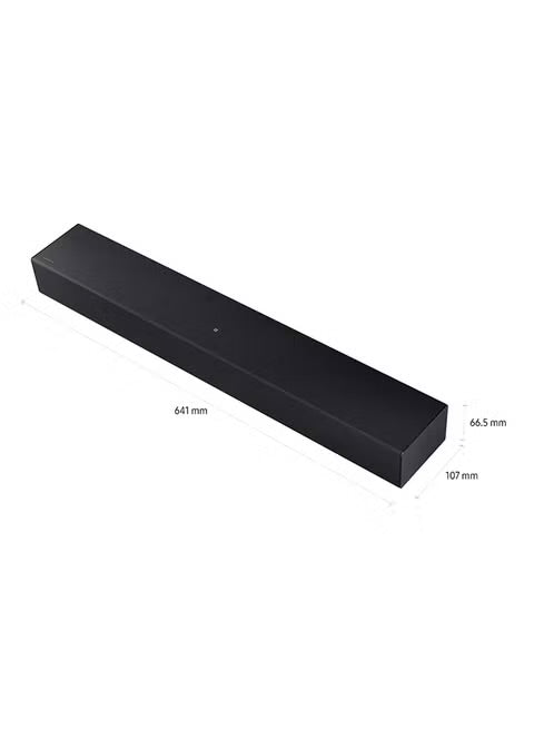 Samsung HW-B400F/ZN B-Series Soundbar 2.0 Channel with Built-in Woofer, Bluetooth TV Connection, Surround Sound Expansion, One Remote Control, Titan Black – UAE Version (2025)
