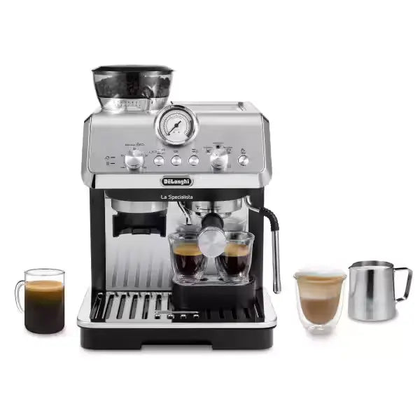 De'Longhi La Specialista Arte Espresso Machine, 15 Bar Pump Pressure, 1.7L Water Tank Capacity, 8 Grinding Settings, 3 Temperature Options, Thermoblock Heating System, White | EC9155.WKitchen AppliancesBarista-Quality Coffee, Made Simple. ✅ 15-Bar Profess