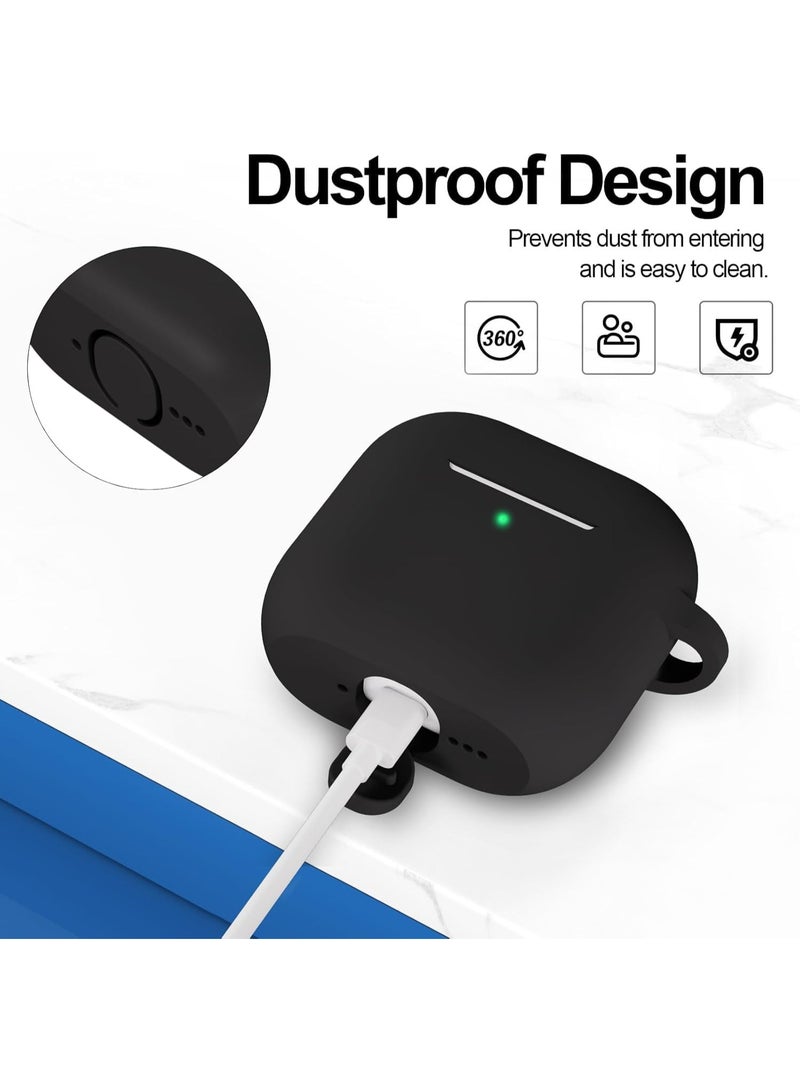 AirPods 4/ Airpods 4th Generation (2024) Case Cover, Silicone AirPods 4 Case Shockproof Protective Cover for AirPods 4th Generation Case (Black)