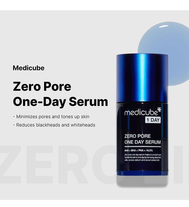 Medicube serum with pore tightening complex AHA BHA PHA 15.2%