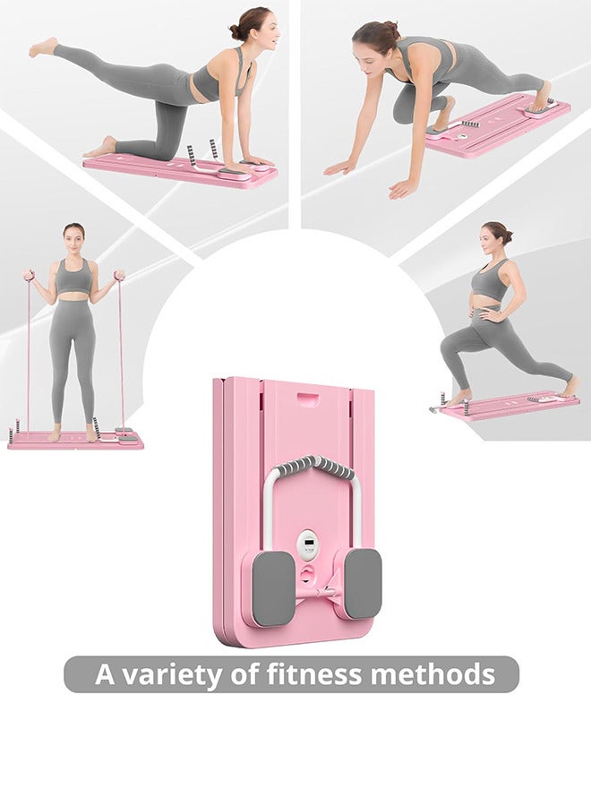RATSAW Pilates Reformer Board home gym core exercise equipment - Pink