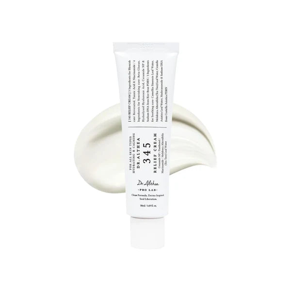 Dr.Althea 345 Relief Cream 50ml | PDRN & Niacinamide Moisturizer | Soothing Recovery & Blemish Care | Korean Vegan Skincare