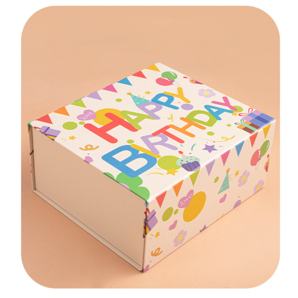Happy Birthday Day Gift Box - Medium 24x21x11cm
