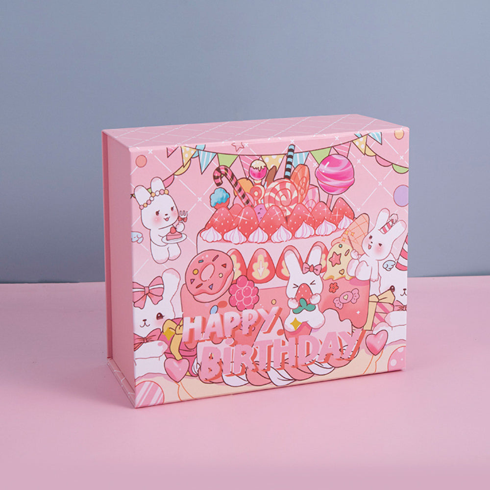 Happy Birthday Day Gift Box For Girl - Medium 24x21x11cm