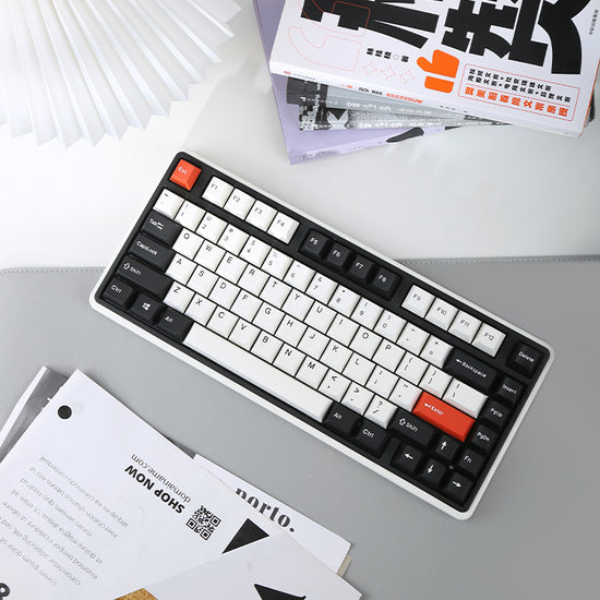 Keyboard Minilo 75% - RetroComputer & Laptop AccessoriesIntroducing the Keystrook Minilo 75% Keyboard: a compact yet powerful mechanical keyboard designed for gamers and professionals seeking efficiency without sacrificing functionality. Its 75% layout re
