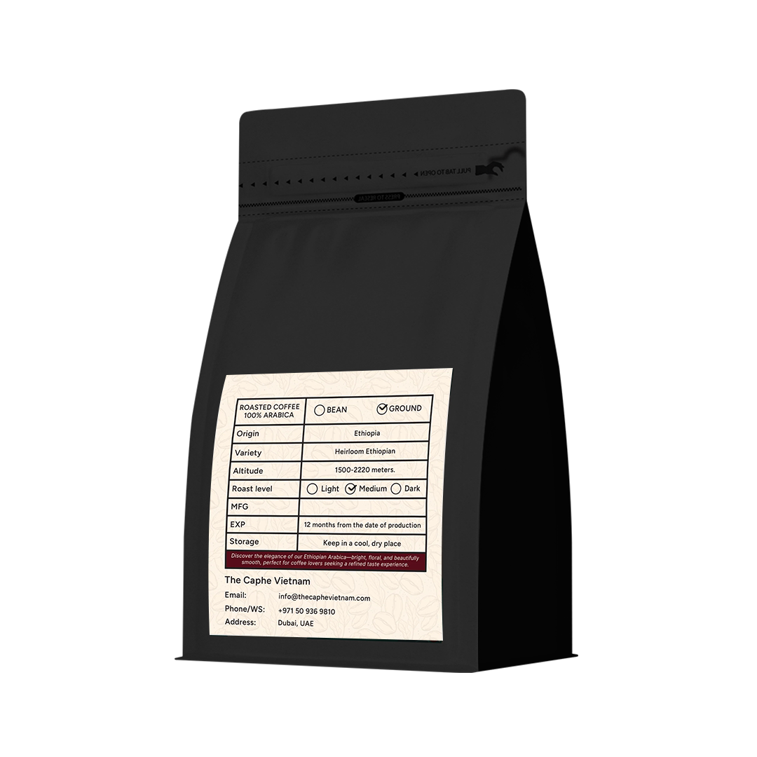 The Caphe Vietnam Specialty Arabica Ground Coffee - 1 KG | 100% Arabica, Fully Washed | Specialty Coffee - Arabica Coffee Ground