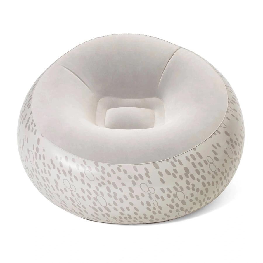 Bestway Inflate-A-Chair Inflatable Lounge Chair – Assorted Designs, 112 × 112 × 66 cm
