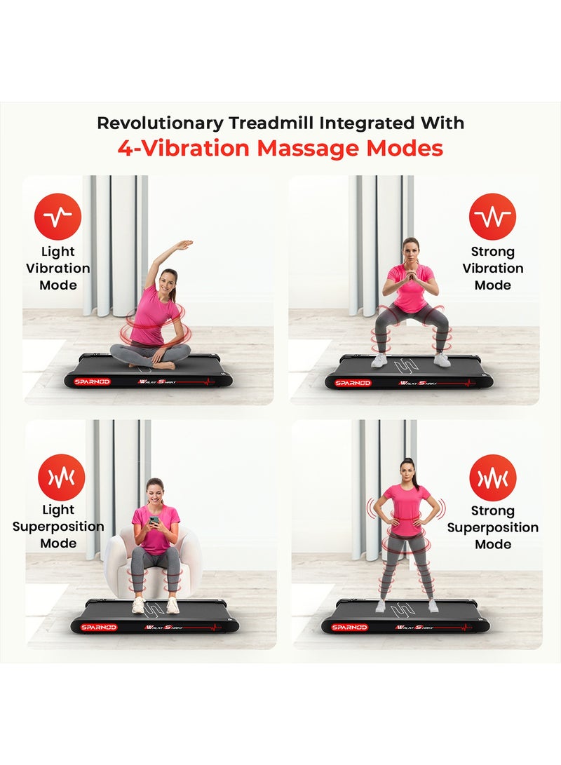 Sparnod Fitness WalkyShaky treadmill for home workout and office use