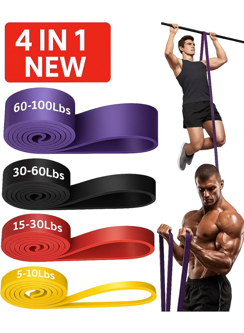 ARSAR PLUS Resistance Band Set 4-in-1 – Pull-Up Assistance & Full-Body Workout Bands
