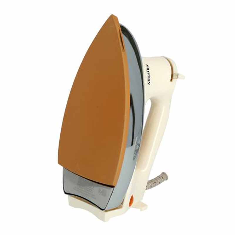 Krypton-Automatic Dry Iron 1200W KNDI6032Home AppliancesKrypton KNDI6032 is a dry iron with a Non-Stick Golden Teflon Soleplate that glides effortlessly on all clothes. Slim TipThe iron has a smooth, streamlined design with button groove for easy mobility