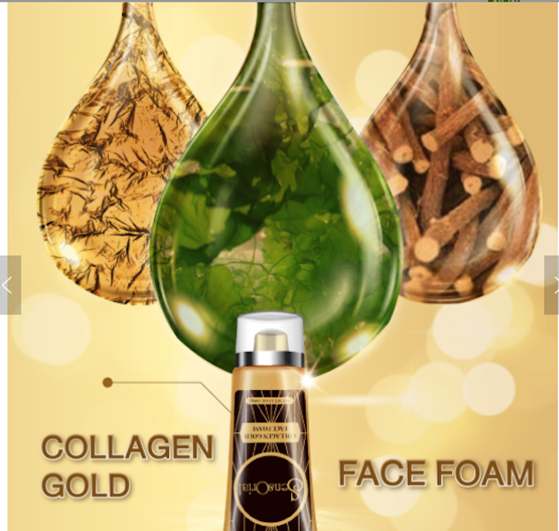 Sensorial Collagen Gold Facial FoamPersonal CareEfficiency deep cleansing foam Cleans makeup completely, fresh scent, fine foam texture, soft and smooth. After washing the face, the skin is moisturized, not dry like other cleansing foam. Whitening, Reduce