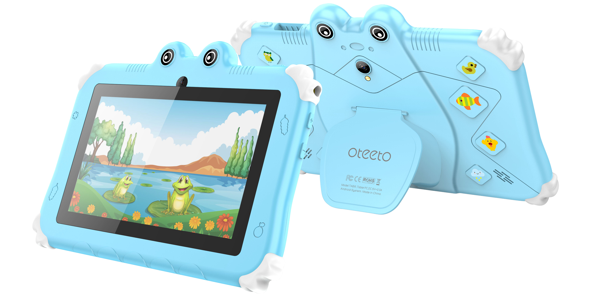 Oteeto TAB 6-Pro Tablet 4GB RAM + 128GB ROM, 7 Inch IPS LCD, Quad-Core 1.3 GHz Processor, Wifi, Android 13TabletsDesigned for little hands and big imaginations! Safe, smart, and super fun! Introducing the ultimate Oteeto TAB 6 kids’ tablet. Empowering you