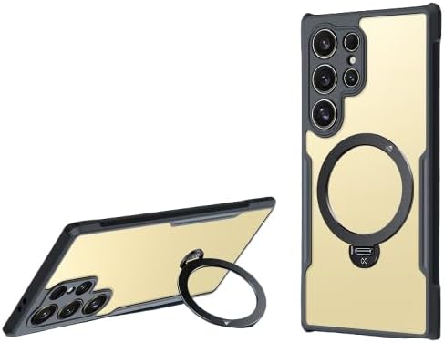 XUNDD Hard Case Compatible with Samsung S25 Ultra Beatle Magnetic Holder Full Protection Shock Absorption AntiScratch Non Yellowing Ring Holder and Stand Precise Cutouts (Black)Mobile Accessories240W USB-C to USB-C Charging Cable: Features a high-performa