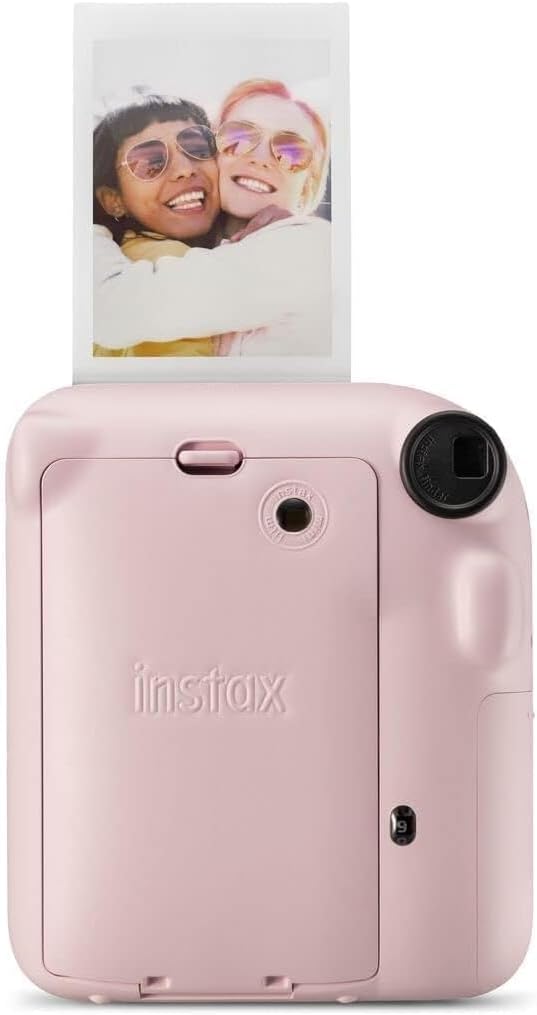 Fujifilm INSTAX mini 12 instant Film CameraCamerasFill your world with joy Automatic Exposure. Ready to goTake it easy. The mini 12 features automatic exposure and flash control, so you can simply aim and click. No messing around with settings, or remembe