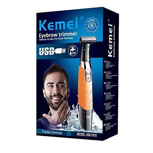 Kemei KM-1910 Eyebrow and Beard Trimmer for MenMens GroomingHigh quality and reliability Designed for men or family use Powerful motor and steel blades