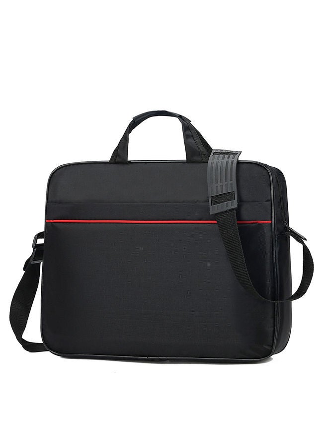 Laptop Bag with Multi Compartment 15.6" Travel Briefcase with Organizer Expandable Large Hybrid Shoulder Bag Water Resistant Dustproof Business Messenger Briefcase Black