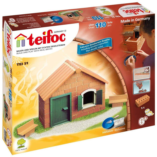 Teifoc Brick Construction Set Starter HouseThe Teifoc starter set is ideal for those who want to try their hand at a brick construction kit for the first time. With this kit you can either recreate the house shown, or you can design and build buildings ac