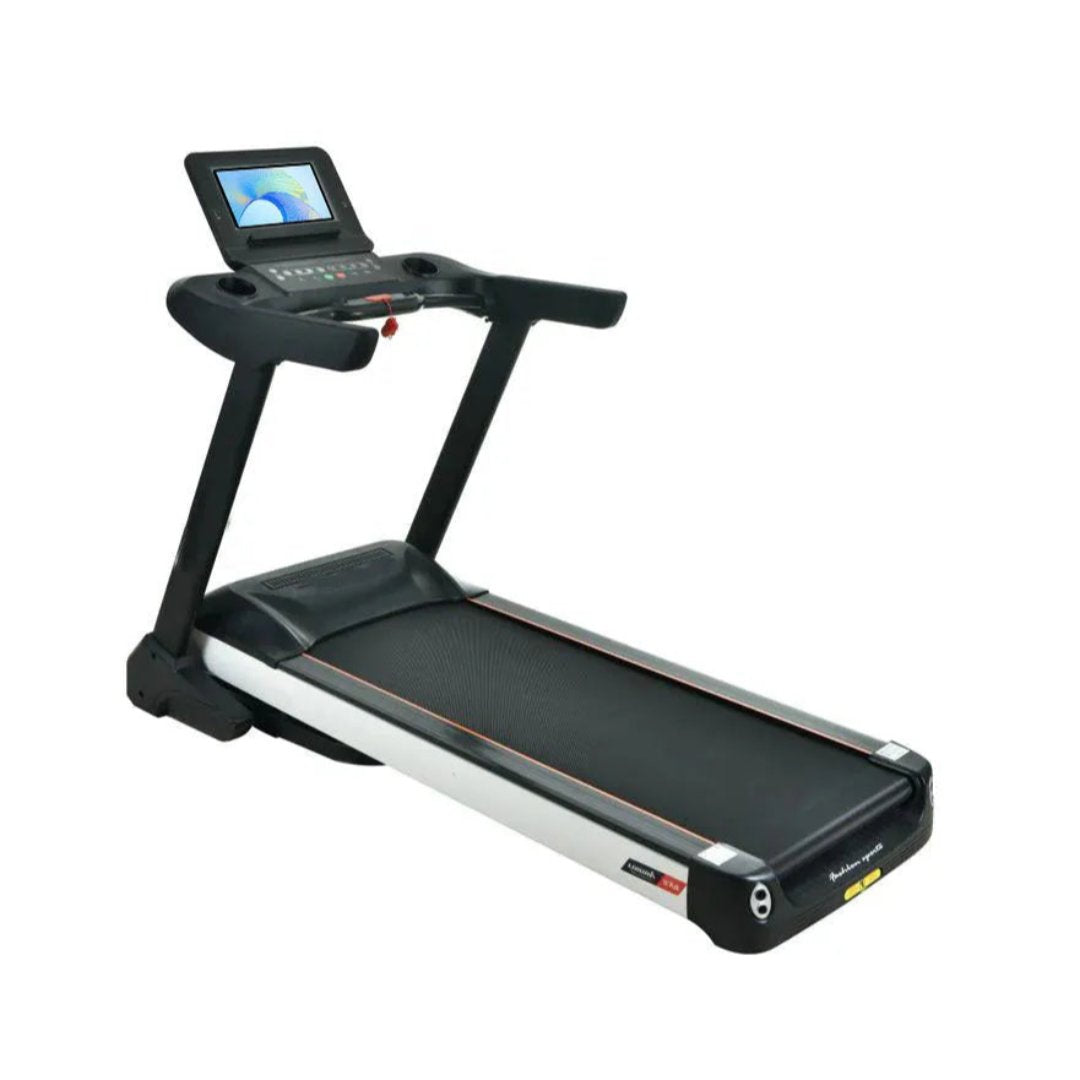 Marshal Fitness Top Quality Treadmill - 6.0hp with Max user weight 160kgs | MF-4295-10.1TVSports & FitnessElevate your home workout experience with our High-Performance Semi-Commercial Treadmill, featuring a robust 6 HP motor and a wide range of features