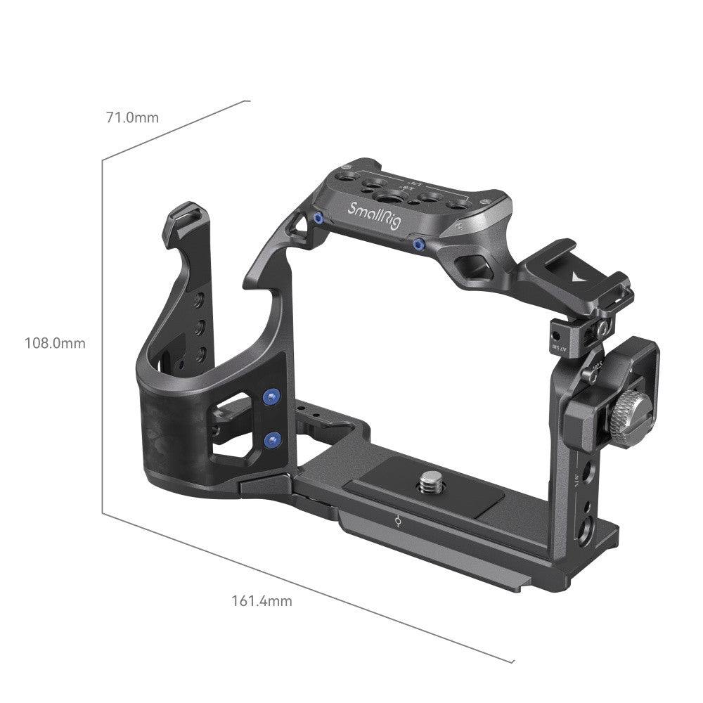 SmallRig "Rhinoceros" Cage Kit for Sony Alpha 7R V / Alpha 7 IV / Alpha 7S III 4308Camera AccessoriesFormfitting cage with a new streamlined design gives full access to buttons and ports. Anti-twist three-point locking design. Dedicated HDMI cable clamp p