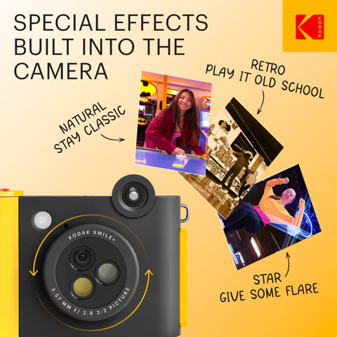 Kodak Smile+ 2x3 Digital Instant Camera with Mobile Photo Printer -Special Effects 