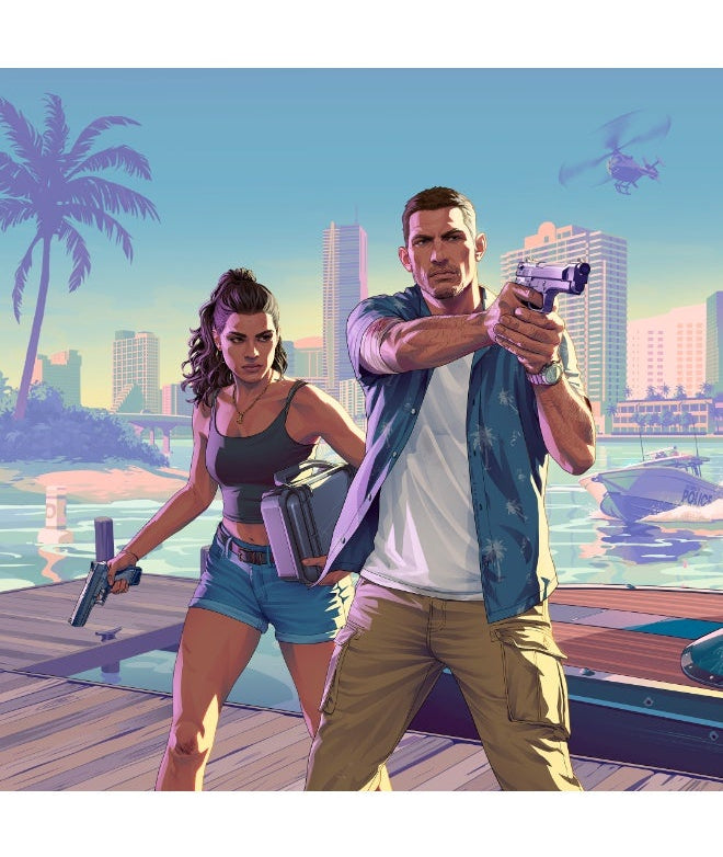 Grand Theft Auto VI – PS5 Digital Edition (Code in Box) – Jason & Lucia, Vice City, Rockstar Games