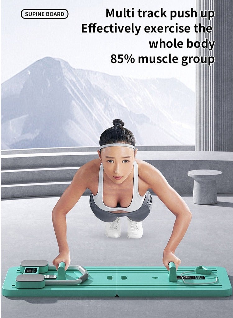 CIMIA Pilates Reformer Board Green with foldable design for home use