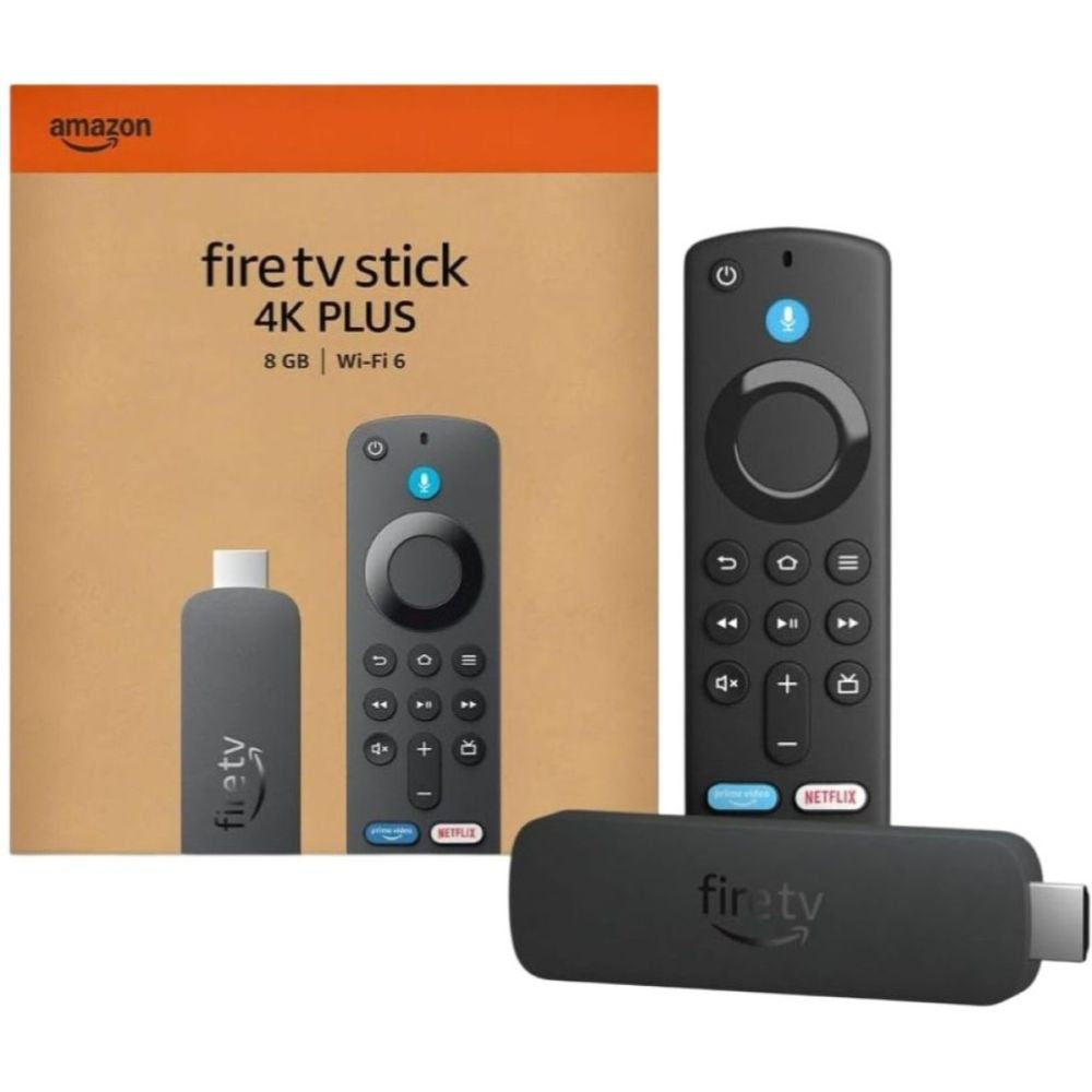 Amazon Fire TV Stick 4K Plus Black – 4K Ultra HD, Dolby Vision, Dolby Atmos, Wi-Fi 6, Alexa Voice Remote