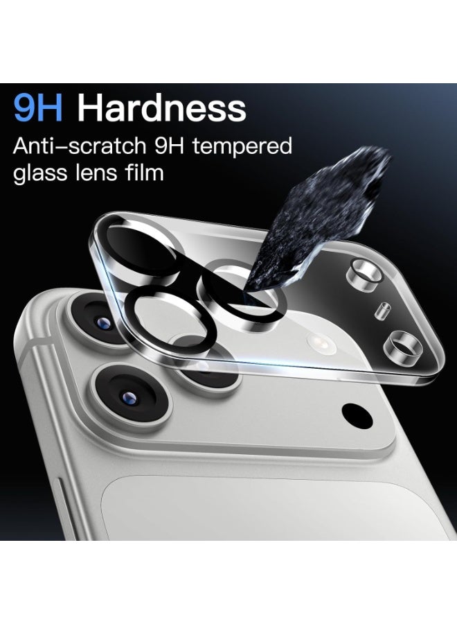 [2 Pack] Camera Lens Protector for iPhone 17 Pro 6.3-Inch, 9H Tempered Glass, Anti-Scratch, Case Friendly, Does Not Affect Night Shots, HD Clear ((Clear)