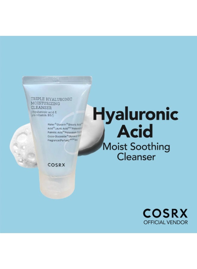 COSRX Triple Hyaluronic Moisturizing Cleanser travel size 50ml