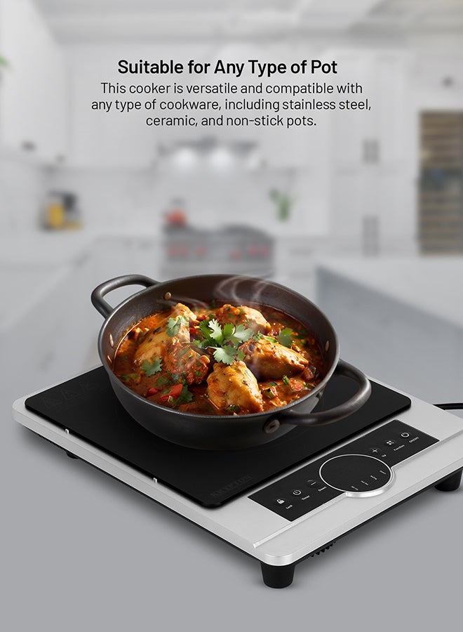 Krypton portable infrared cooker black and silver