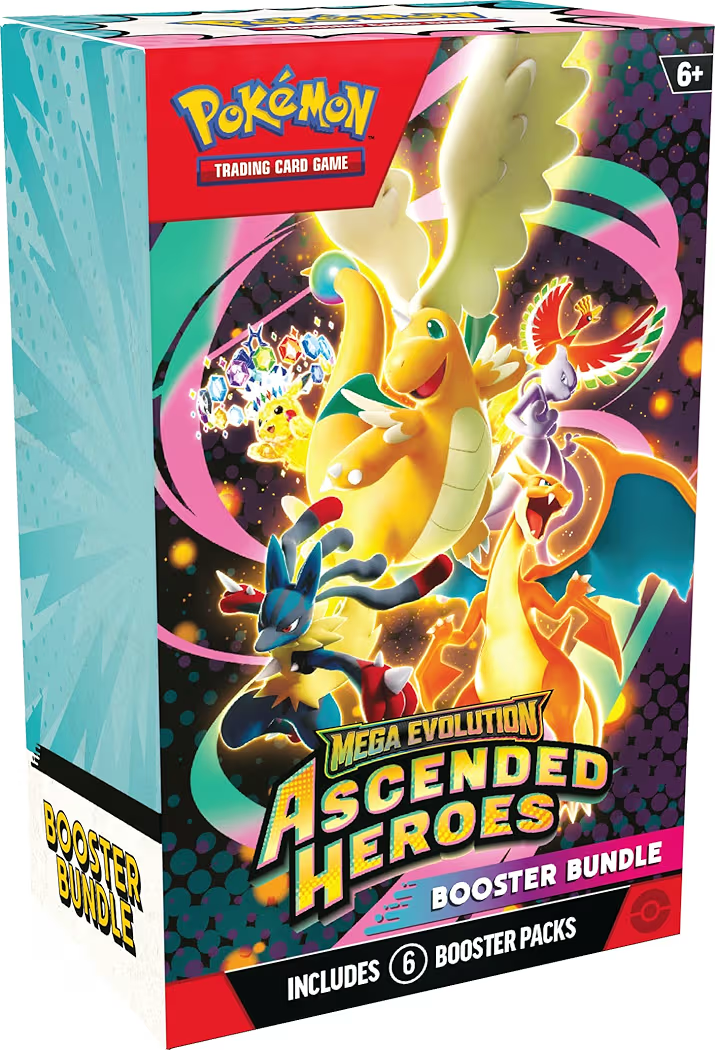 Pokémon TCG: Mega Evolution—Ascended Heroes Booster Bundle, 6 Booster Packs, Official Pokémon Trading Card Game Expansion