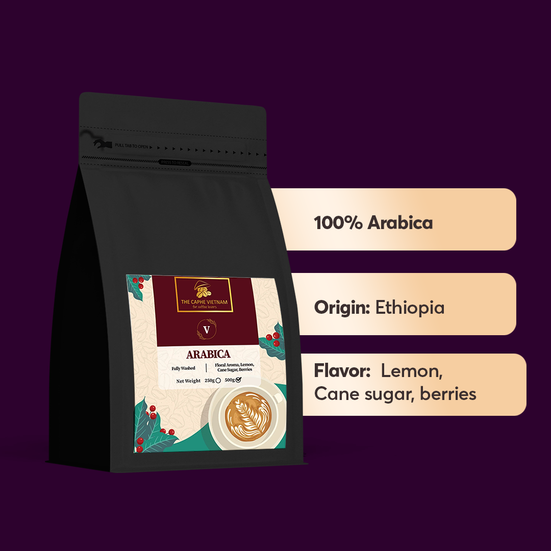 The Caphe Vietnam Specialty Arabica Ground Coffee - 1 KG | 100% Arabica, Fully Washed | Specialty Coffee - Arabica Coffee Ground