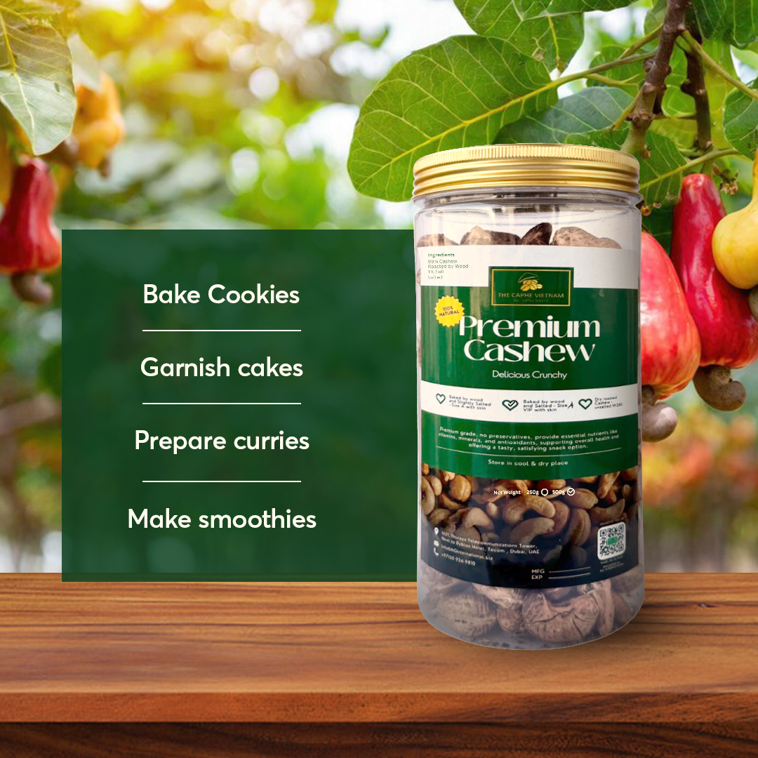 The Caphe Vietnam Premium Macadamia Nuts - 500 G | VIP Size With Shell | Unsalted & Roasted | Premium Vietnamese Macadamia Nuts