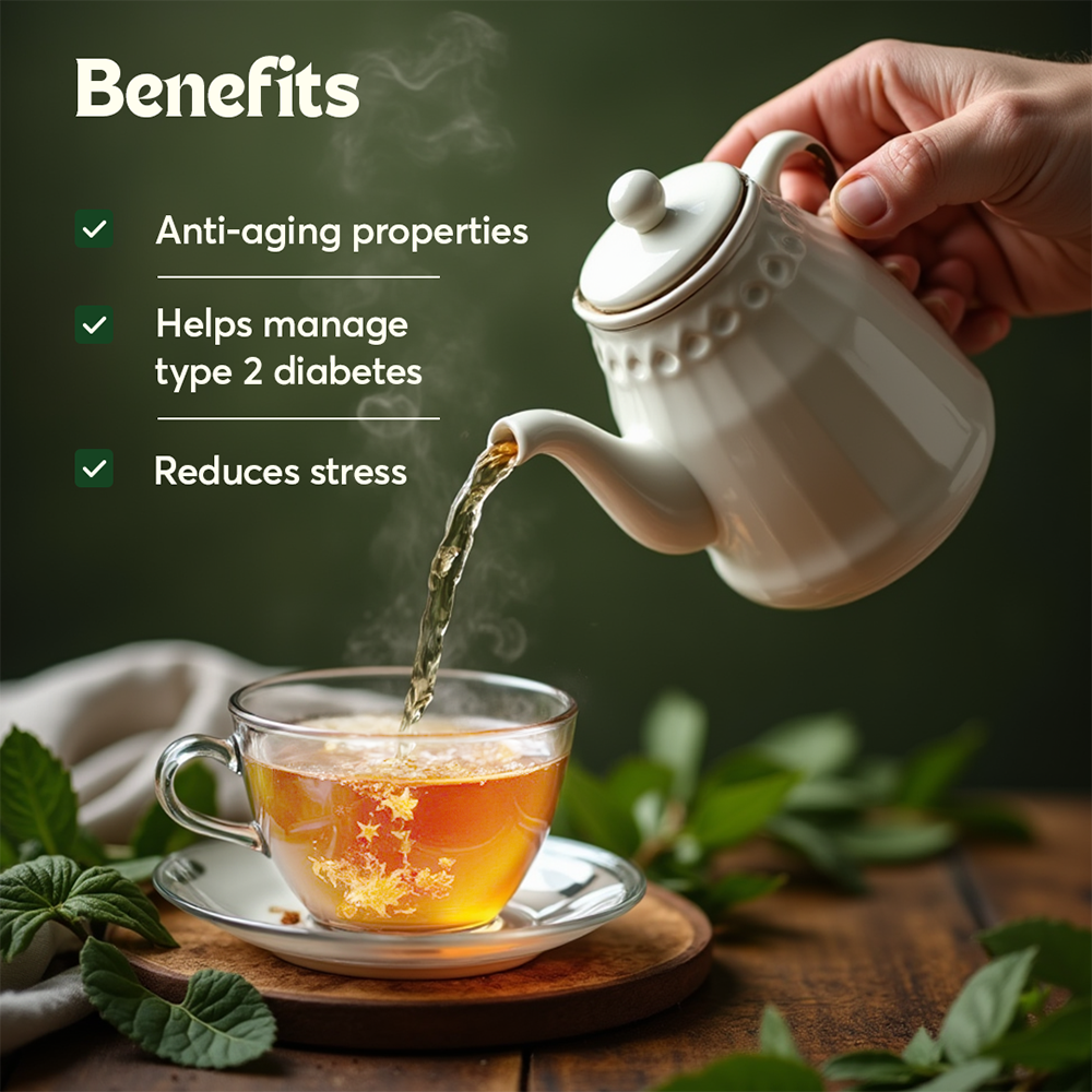 The Caphe Vietnam Cordyceps Beauty Tea - 20 Sachets | Premium Tea | Enhances Skin Health | Vietnamese Beauty Tea, Easy to Brew