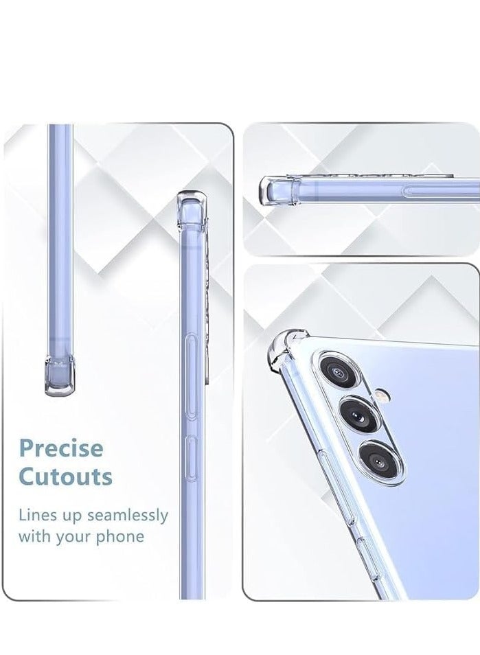 Samsung Galaxy A15 Case, for Samsung A15 Phone Case Clear, Reinforced Corners Scratch Resistant TPU Rubber Soft Silicone Protective Cover for Samsung Galaxy A15 2023 (Crystal Clear)