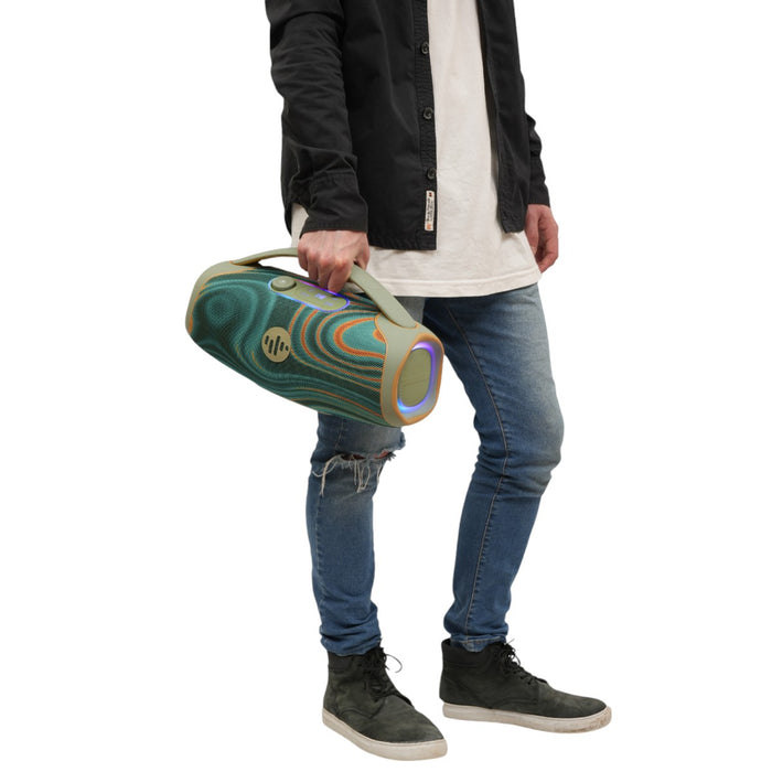 Stromberg Force Portable Bluetooth Speaker – Powerful Sound & Dynamic LED LightsAudio & VideoStromberg Force, your music and your fashion go hand in hand, wherever you go. 40 Watts RMS Woofer 2x4 Battery life: 9 hours USB-C charging connection Includes FM