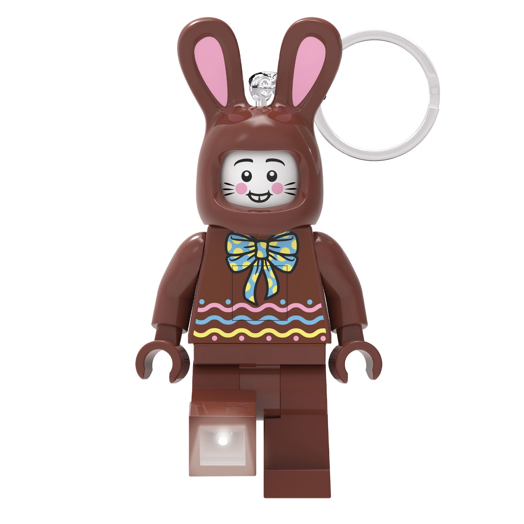 LEGO Easter Chocolate Bunny Minifigure Keychain LED Light