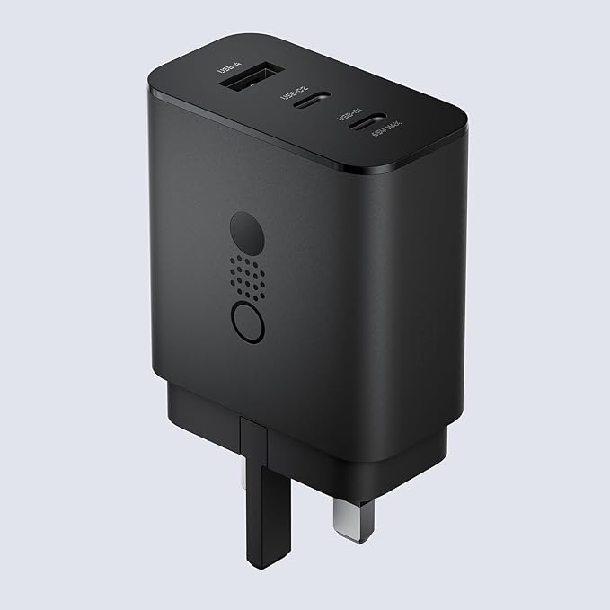 CMF by Nothing 65W Power Charger – 3-in-1 Compact Wall Charger for iPhone, Galaxy, iPad Pro, and More (UAE)Cable Chargers & AdaptersCharge your devices with ease using the CMF by Nothing 65W Power Charger, featuring GAN Ultra-Charging technology for fast,