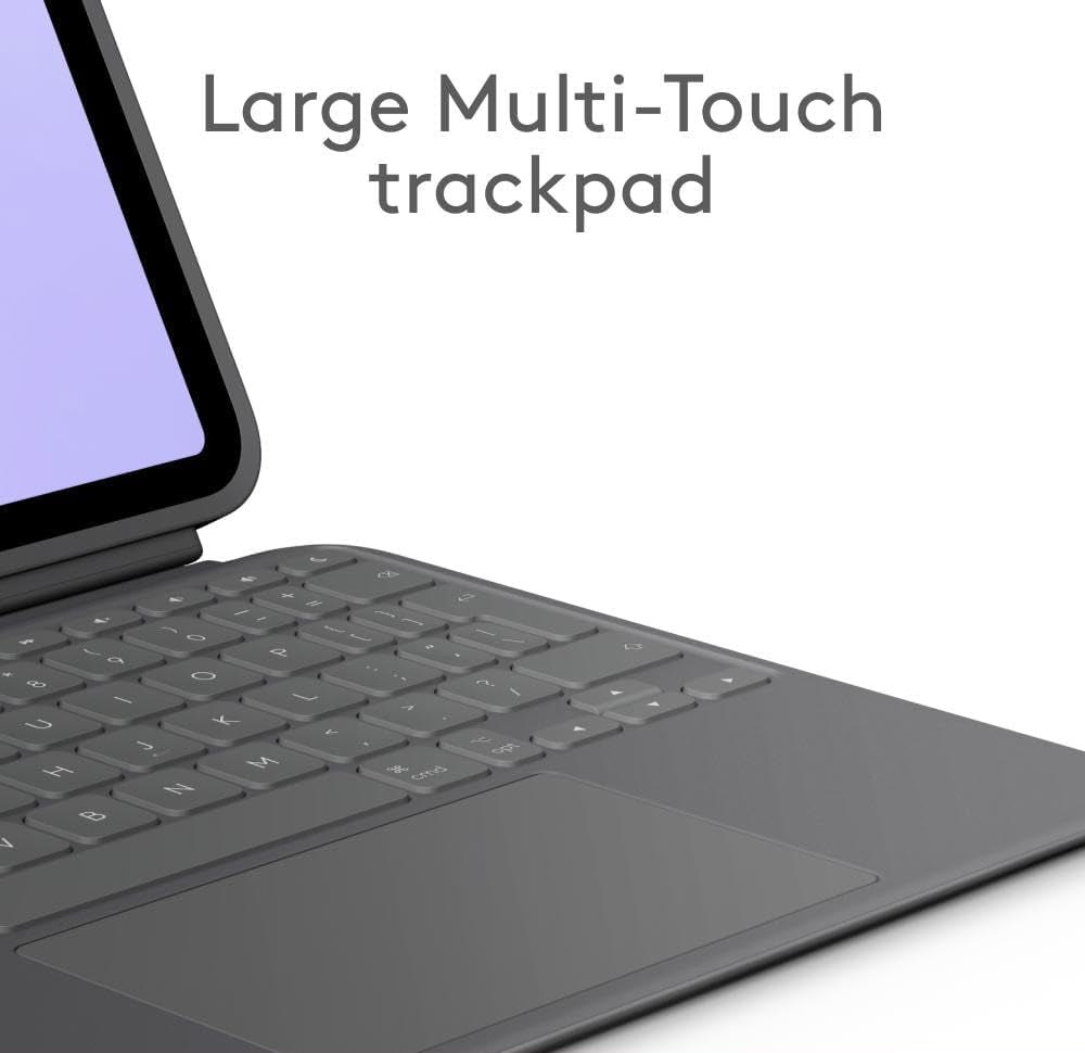 Logitech Combo Touch Keyboard Case for iPad Pro 11-inch (M4) 2024 – Detachable Backlit Keyboard, Kickstand, Multi-Use Modes, ARA Layout, Oxford GreyTablet AccessoriesCompatibility: For iPad Pro 11-inch (M4)(2024) - A2836, A2837, A3006; not designed for us