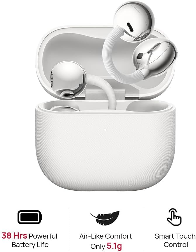 HUAWEI FreeClip 2 Open-Ear Clip-On Earbuds, Airy C-bridge design, Lightweight, 38H Battery, Fast Charge, Dual Driver, IP57 Waterproof & dust proof, Touch & Head-motion control, iOS & Android