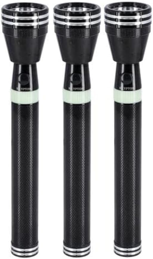 Krypton KNFL5165 Rechargeable Led Flashlight 3 Pieces Set - BlackTools & Home ImprovementsHyper-bright, Tough, and Reliable – the LED in this flashlight can generate powerful light output. the strong body is the ideal for anyone who spends a lot of time i